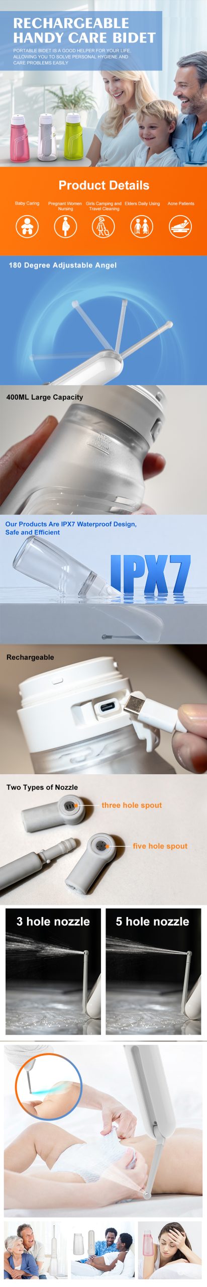 Rechargeable Handheld Bidet Sprayer Manufacturer details