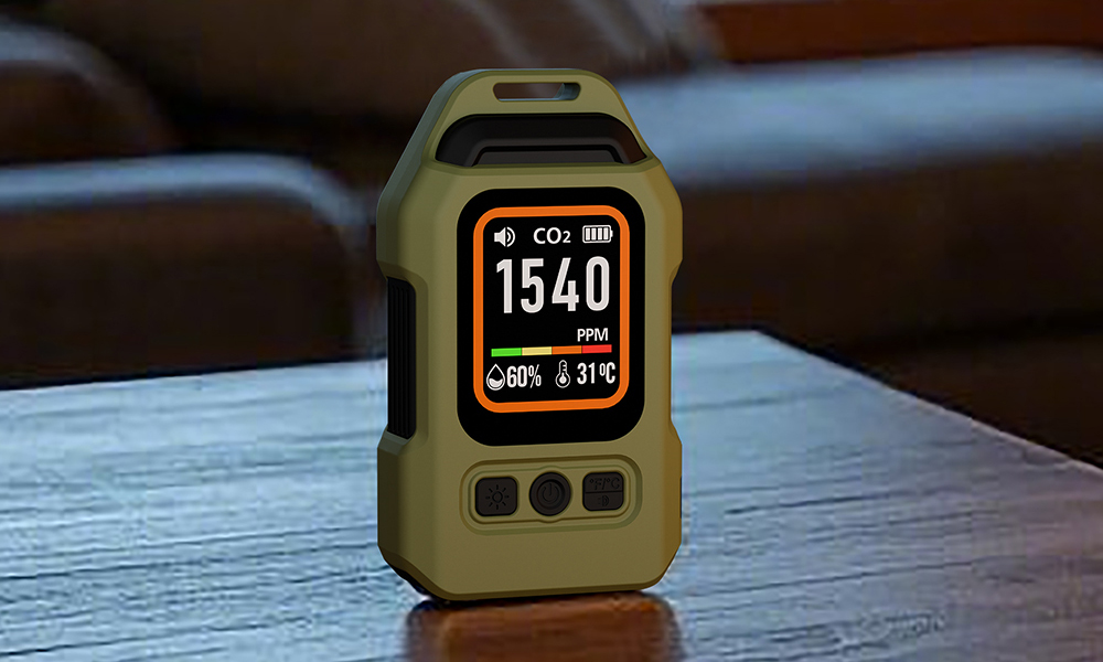 5-in-1 Carbon Monoxide & CO2 Detector with Light