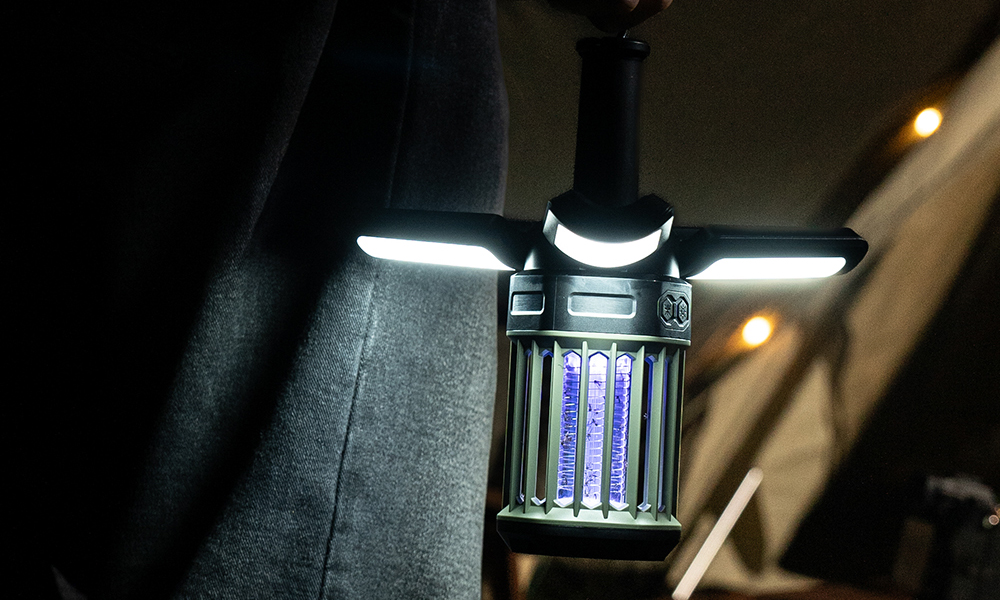 Foldable LED Camping Lantern with Mosquito Zapper