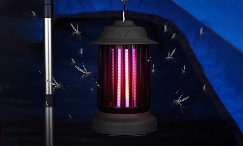 Self-Cleaning Mosquito Killer Lantern with Flame Light